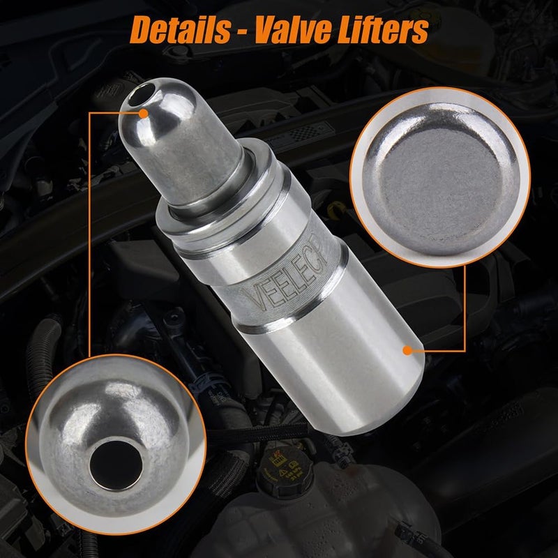 VEELECP 8 Pcs Valve Lifters Compatible with 2.0L 2.2L 2.4L 3.6L 4.6L Engines - Allure Envision Regal Camaro Cobalt Equinox ATS CTS Impala G6 Highlander Prius GS350 Select Models - Image 3